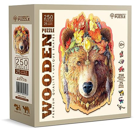 Wooden Puzzle: Stylish Bear