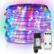 Yakimz 20m LED Lichtschlauch, 200LEDs Lichterschlauch, Lichterkette Wasserdicht mit Fernbedienung und Timer, für Outdoor Balkon, Terrasse, Hochzeit, Party, Bunt Lichtschläuche