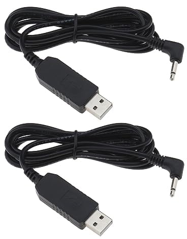 YINETTECH 2stk USB-Ladekabel für Rasierer Kompatibel mit Remington Barba Bartschneider MB320 MB320C MB42C MB310C MB200 Pa3215U, 3,2 V, 24 AWG, 1,5 Meter