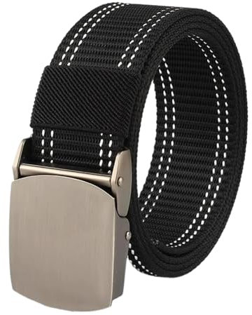 ZacLAy Gürtel Nylon Canvas Metall automatische Schnalle Gurtband Jeans taktische Gürtel für Männer männlich