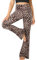 FuelMeFoot Flared Yogahose Damen Leggings High Waist Schlaghose Blickdicht Leggins Bootcut Jogginghose Jazzpants mit Bauchkontrolle Fitness. 1 Pack-05-Leopard S