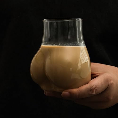 Dusarls Tasse en Verre drôle Transparente de Tasses de café du Borosilicate 450ml pour la Tasse de café drôle de café de café de café de Cadeau de Vacances