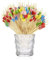 RYAN 300 Piezas Pinchos para Aperitivos Palillos Fruta Decorativos con Decoración de Amor Palillos de Madera para Pasteles Barbacoas Fiesta Boda y Cócteles Decoración (Colorido)
