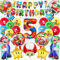 GUBOOM Super Mario Geburtstag Deko 5 Jahre, 32 Stück Super Mario Dekoration Geburtstag Mädchen Junge, Super Mario Party Deko, Kindergeburtstag Party Deko Set mit Super Mario Luftballon Banner (5)