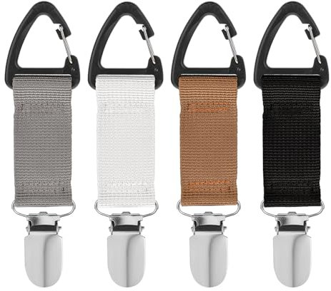 Mabor 4pcs Hat Clips for Travel on Bag,Hat Clip,Hands-Free Quick Access & Removal,Travel Accessories,Outdoor Bags, Backpacks, Purses,Beach Hat Totes for Women Girls Beach