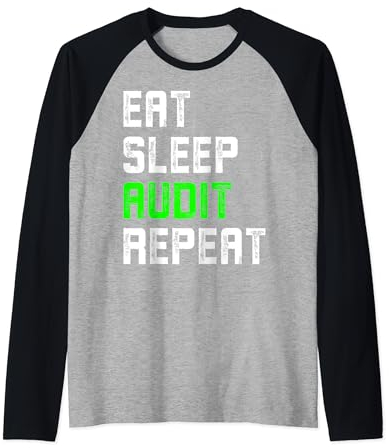 Buchhalter Eat Sleep Audit wiederholen CPA Buchhaltung Raglan