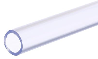 QUARKZMAN Tubo Rigido, Ttubo Trasparente PVC 15mm(5/8) ID 20mm(3/4) OD 14 Ad Alta Resistenza per Tubi Acqua, Acquario, Vasca per Pesci, Serra Giardino, Blu Chiaro