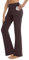 ZIRUU Frauen Bootcut Yoga Leggings hohe Taille Workout Bootleg Übung Hosen Flare mit 4 Taschen Bauch Kontrolle Casual Dress Pants(Brown, Medium)