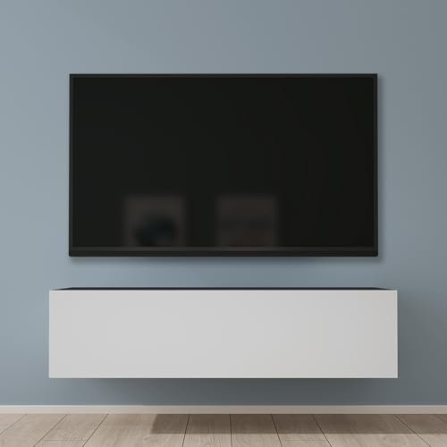 maimai Mobile TV per Televisore 120x40,2x30cm, Armadietto per TV Basso Soft-close per Soggiorno, Sala da Pranzo, Camera da Letto Fernsehschrank02, Antracite opaco+Bianco opaco
