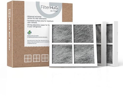 FILTERHUG® LG LT120F Refrigerator Air Filter Replacement for LG LT120F, LG Kenmore Elite 469918, 9918, ADQ73214402, ADQ73214403, ADQ73214404 (6), Pack of 6
