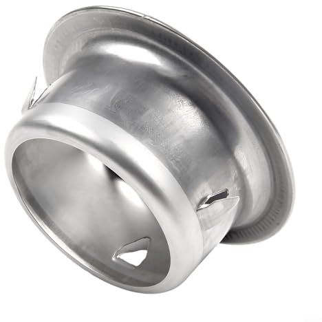 HEBEOT Bodenablauf-Abdeckungen, Edelstahl, abnehmbar, Filter, Duschabflussabdeckung für Balkon, Hof (110 mm)