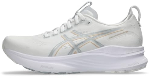 ASICS Women's Gel-Kayano 32 Running Shoes, White/Champagne, 8 UK