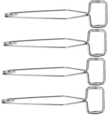 GLEAVI 4pcs Reagenzglas Klemme Federhalter Für Labor Schule Heimgebrauch Klein Silber