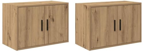 vidaXL Pensili per Garage 2 pz Rovere Artigianale in Legno Multistrato