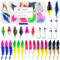 L PATTERN 30 PCS Forellen Gummi Set mit Box | Gummifische Forellenköder Kit | Gummiköder Set Forellen Angeln mit Jigkopf Kunstköder Trout Baits