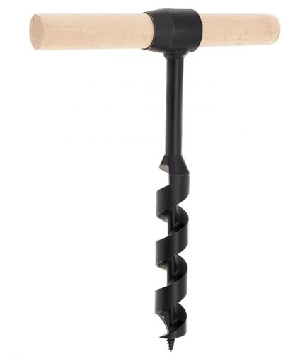 Handschneckenholzbohrer, Mehrzweckhandbuch Handbohrer, Hochleistungsstahl -Auger -Gear -Werkzeug zum Camping, Buschcrafting, Outdoor, Wandern