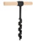 Handschneckenholzbohrer, Mehrzweckhandbuch Handbohrer, Hochleistungsstahl -Auger -Gear -Werkzeug zum Camping, Buschcrafting, Outdoor, Wandern