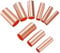 100Pcs Copper Connecting Pipe Wire Connector Wire Joint Copper Tube Terminal Cable Lug Connection Tube Electrical Terminal Kit(100PCS 2.5mm)
