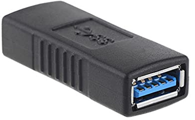 LLLmhuaa Stecker-Adapter, USB 3.0-Koppler, Gender Changer A Female to a Extender Converter to USB