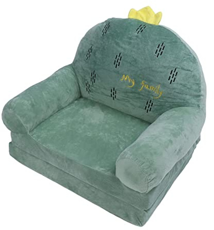 Akozon Gemütliches Kaktus-Sofa – Atmungsaktive, Faltbare Liege Zum Einfachen Spielen und Entspannen Im Wohnzimmer – Tragbare und Leicht zu Reinigende Weiche Couch für (2 Etagen)