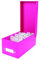 Lernbox DIN A8 / Karteikasten / incl. 400 Karteikarten und A-Z Register / pink