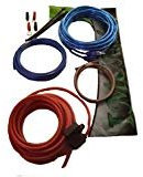 8 Gauge Amplifier Power Kit Install Amp Wiring w/RCA & Ground Cable Red 1500W