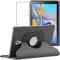 ebestStar - Funda para Samsung Galaxy Tab A 10.5 (2018) T590 T595, Carcasa Capa Giratoria, 360 Protectora, Cuero PU Soporte, Gris + Cristal Templado