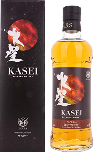 MARS - Kasei - Blended Whisky- 40% Alcool - Origine: Japon/Honshu - Notes de Fleurs Blanches & Fruits Noirs - 70 cl