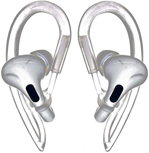 BLLQ Ear Hooks Compatible with Apple AirPods Pro [Anti-Slip Anti-Drop Anti-Lost][Comfortable] [Fit] [Durable], Compatible with AirPods Pro Ear Hook, Clear 4PCS