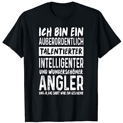 Lustige Angler Geschenke by LC - Herren - Schwarz - S - Kurzarm - T-Shirt - Angeln - Casual Fischen T-Shirt