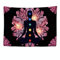 Ulticool - Wandteppich Tapestry Dekoration Wohnung - Chakra Energie Heilung Schwarz Rosa Mandala - 200 x 150 cm groß - Wandtuch Wandbehänge - Accessoires für Schlafzimmer Kinderzimmer