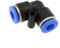 Raccordo ad innesto rapido tubo/tubo a L diametro 6mm - Conf.10 pezzi