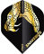 RED DRAGON Peter Wright Snakebite Hardcore Premium Gold Snake Dartflug - 3 Set pro Packung (insgesamt 9 Dart-Flights)