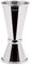 Salvinelli Japanese - Dosificador para cóctel de Acero Inoxidable 18/10, Jigger Barman 20-40 ml, Fabricado en Italia, Acabado Brillante