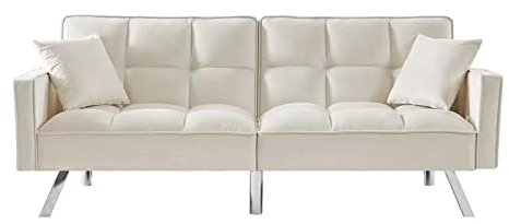 HTI living Schlafsofa Brigga Funktionscouch inklusive 2 Zierkissen Beige