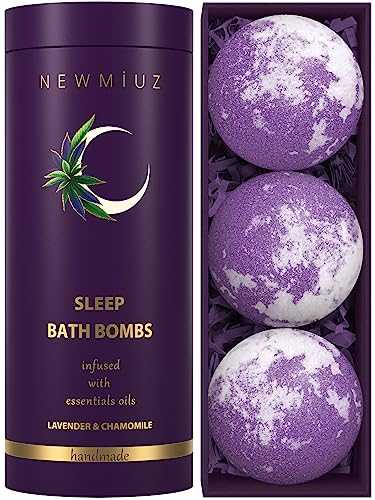 Deep Sleep Bubble Bath Bombs Infused Lavender and Chamomile Essential Luxurious Bath Additives for Dry Skin Nourishment -Indulge in A Blissful Bathing Experience with Our Relaxation Gift Set