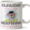 MUGFFINS Tazas Personalizadas para HERMANA - En Español - Koalificados Personalizados - 11 oz / 330 ml - Regalo personalizable original y divertido