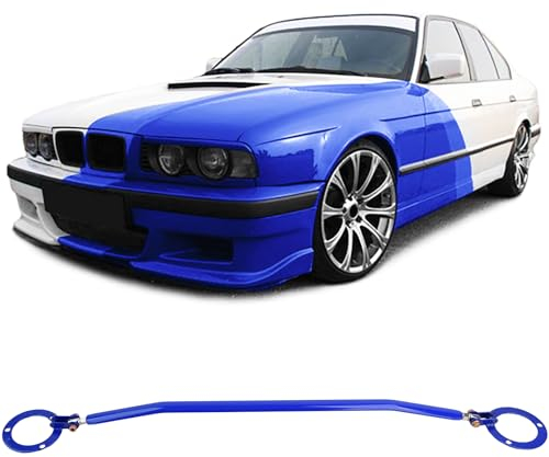 Alu Domstrebe Blau vorne verstellbar passend für BMW 5er E34 520i 525i 89-96