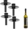 Novaliv 4X Kerzenhalter Flasche Schwarz Eisen Kerzenhalter Flaschenaufsatz für Kerzen ca. 2cm Schwarz Flaschenkerzenhalter Stabkerzen Kerzenständer Stabkerzenhalter Candle Holder Stabkerzentülle