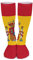 NLWQEKV Calcetines Largos Con Patrón de Moda Para Hombre y Mujer, Con Bandera de España, Cortos Divertidos, Hasta El Muslo Para Niños