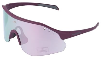 Gamswild WS2140 Sportbrille Sonnenbrille TR90 Fahrradbrille Skibrille Damen Herren Unisex Leichtgewicht| grün | rosa| beere |, Farbe: Beere