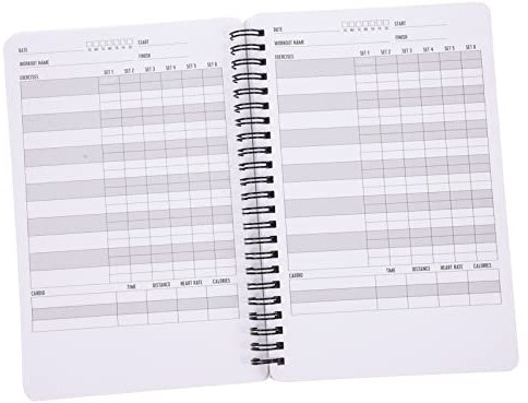 TEHAUX Fitness-Punschbuch Workout-Notizbuch-Protokoll für Männer Fitness-Agenda-Notizblock fitness notizbuch fitness-tracker Notizblöcke Notizbücher Fitness-Zeitplan-Notizblock Planerbuch