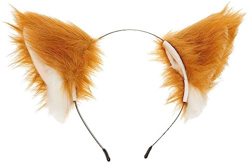 DEARMAMY Tierohren-stirnband Plüschohren-haarband Cosplay-kostüm Festival Party Geburtstagsfeier
