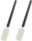 2 Silicone Rubber Spoonulas, 12.5-Inch Flexible Rubber Spatula Set, Silicone Cooking Spatulas with Wood Handle Resitant to High Heat, Silicone Rubber Spatulas with Wooden Handle