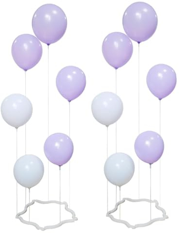 Kaucytue 2 Stück Ballonständer, Luftballon Ständer, ballonständer für luftballons, Ballonhalter für Hochzeiten, Tischdeko, Graduierungen, Weihnachten, Geburtstagesdeko