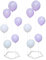 2 Stück Ballonständer, Luftballon Ständer, ballonständer für luftballons, Ballonhalter für Hochzeiten, Tischdeko, Graduierungen, Weihnachten, Geburtstagesdeko
