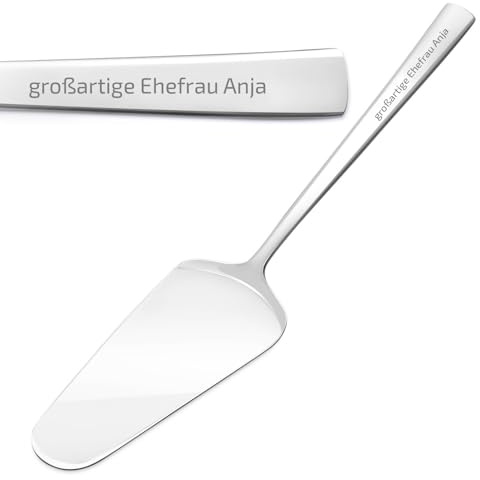 Maverton Tortenheber mit Gravur, für Frauen, zum Einzug, personalisiert | Kuchenheber aus Edelstahl, Küche Dekoration, für Torten Kuchen Muffins Pizza Quiches, zum Geburtstag