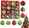 16 Stück Weihnachtskugeln Kunststoff Set Rot Grün, Mehrweg Weihnachtsbaum Deko Weihnachten, Christbaumschmuck Mit Aufhänger, Für Weihnachtsdeko,Weihnachtsbaumkugeln Aus Glas(Rot Grün Skugeln).