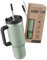 My Vesperbox Kinny Cup – Thermobecher - Trinkflasche mit Strohhalm 500, 950,1200ml – Kaffeebecher To Go – Thermosflasche Edelstahl BPA & Melamin Frei