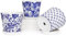 Oairse Lot de 3 pots de fleurs ronds en céramique avec trou de drainage et bol en céramique pour plantes succulentes, cactus, intérieur et extérieur, jardin, maison, rebord de fenêtre - Diamètre